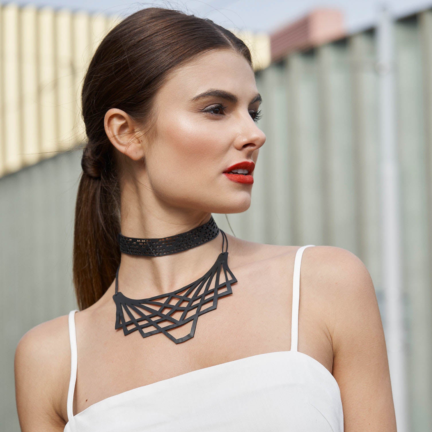 Vita Handmade Rubber Choker by Paguro Upcycle
